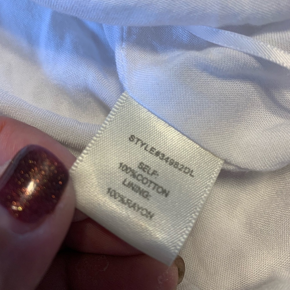 Skies Are Blue Lace‎ Top 100% cotton - Picture 5 of 10